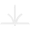 Ekena Millwork Redmond Architectural Grade PVC Gable Bracket, 72"W x 48"H x 2"D x 4"F, 16/12 Pitch GBP072X48X0204RED00 - alternate 3